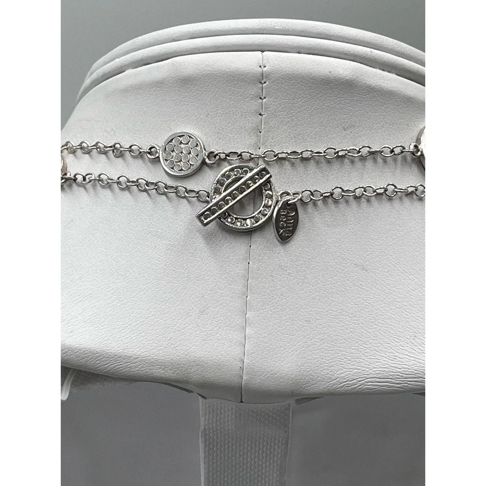 Anna Beck Sterling Silver Bali Long Dotted Multi-Disc Station Necklace‎ Toggle